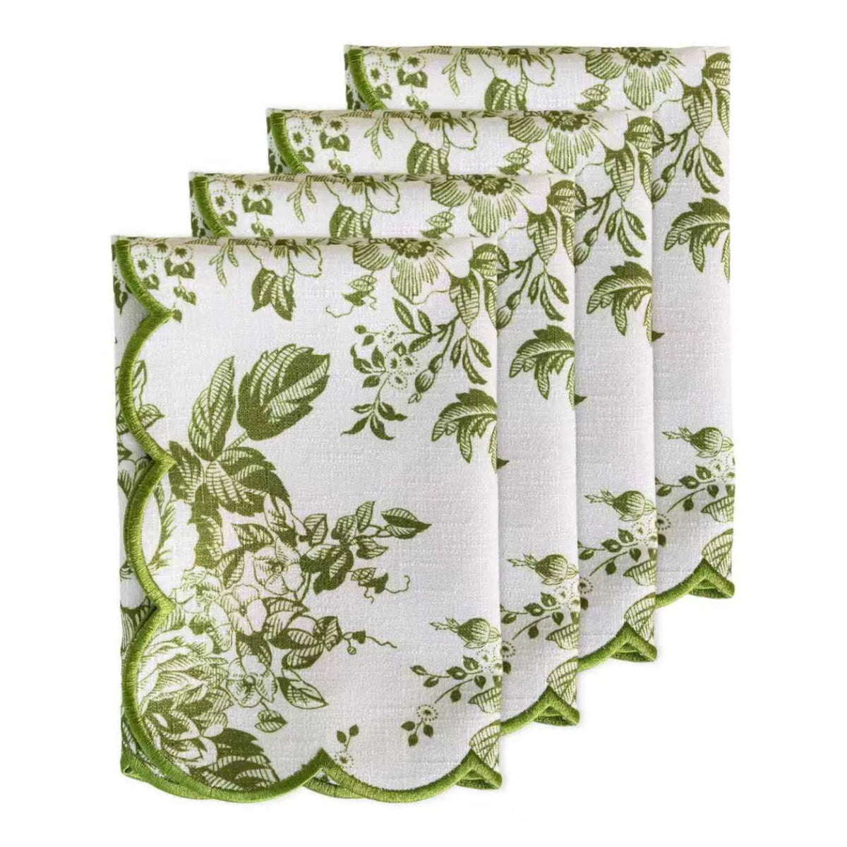 Toile Scallop Napkin