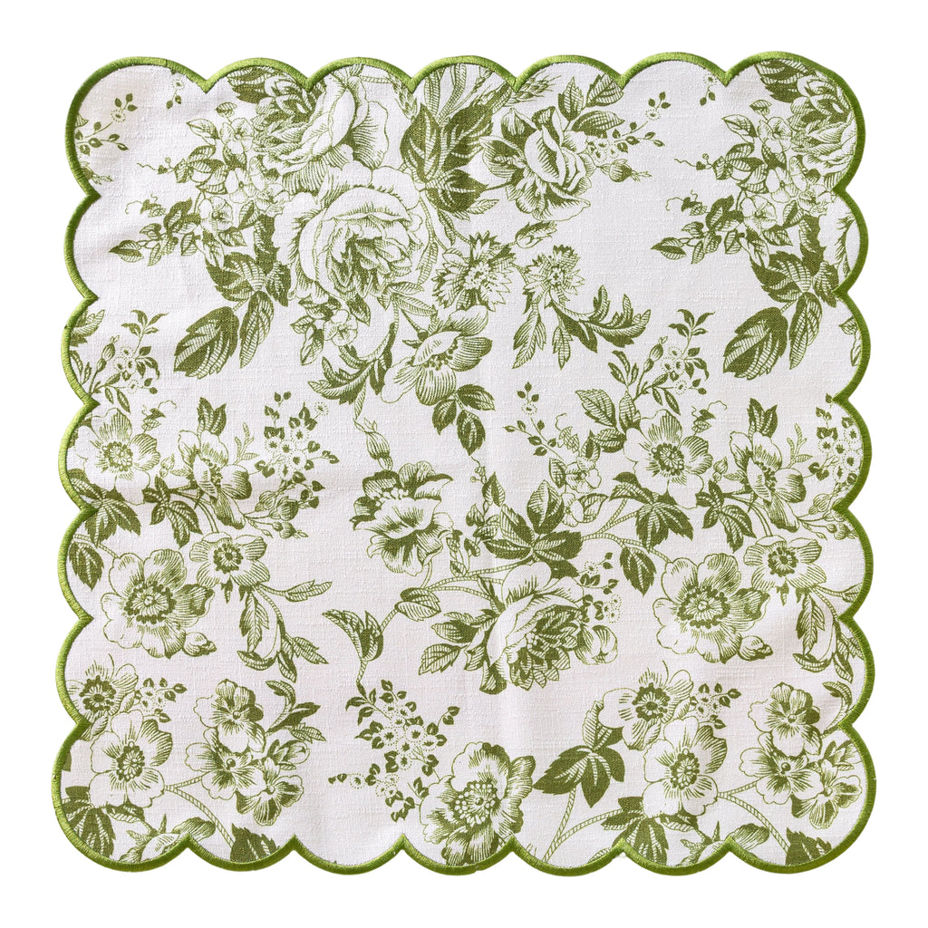 Toile Scallop Napkin
