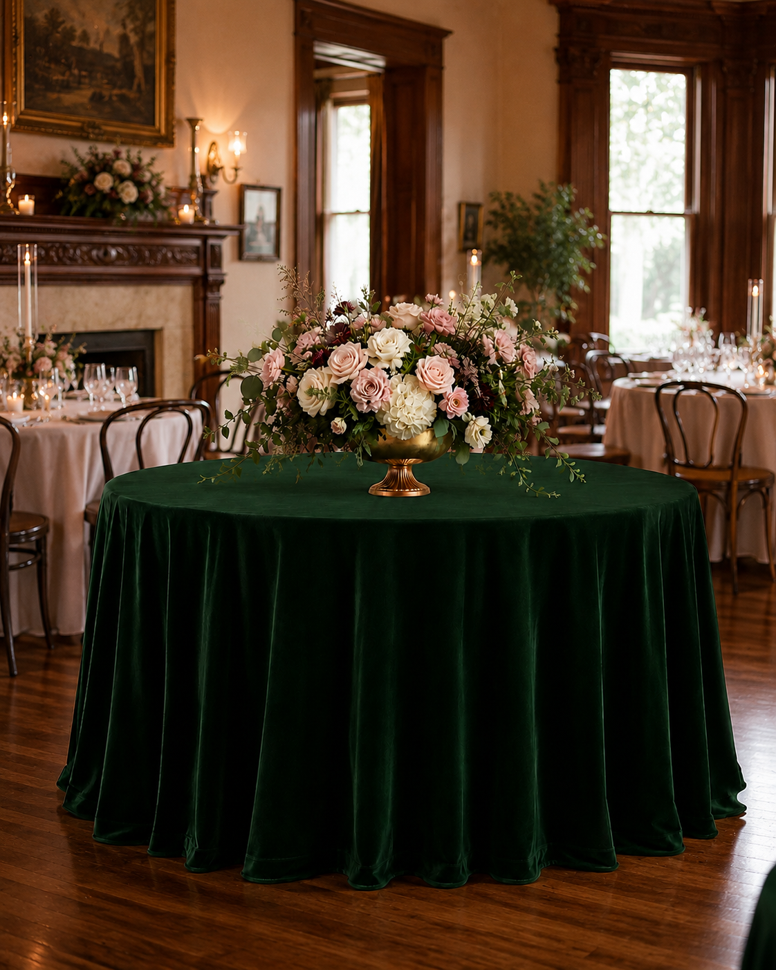Manor Velvet in Hunter