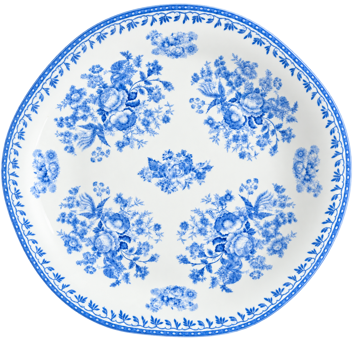 Rose Manor Accent Plate | Blue