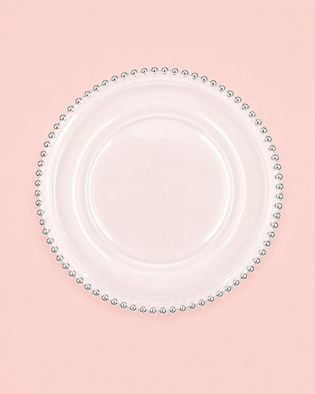 Bead Glass Charger | Gold