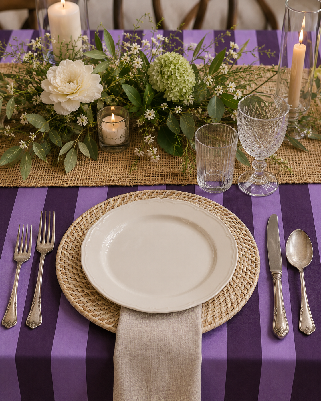 River Reed Charger | Wild Violet