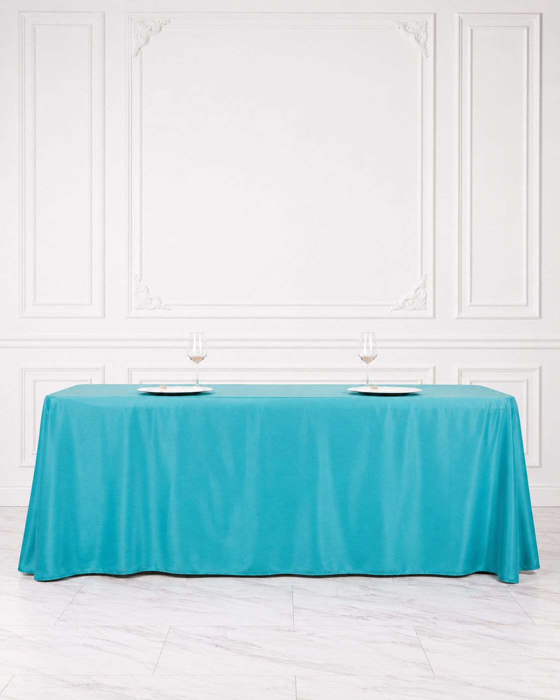 Simple Turquoise Linen