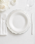 Manor Dinner Plate in White