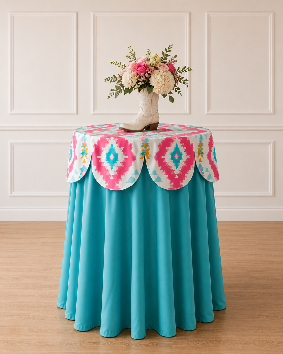Simple Turquoise Linen