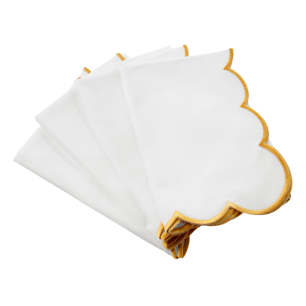 Gold Scallop Napkin